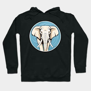 Elephant in circle Hoodie